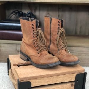 Steve Madden Troopa 2.0 Cognac Combat Boots